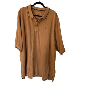 RedHead Men’s Brown Short Sleeve 3 Button Casual Cotton Polo Shirt Size 3XL GUC